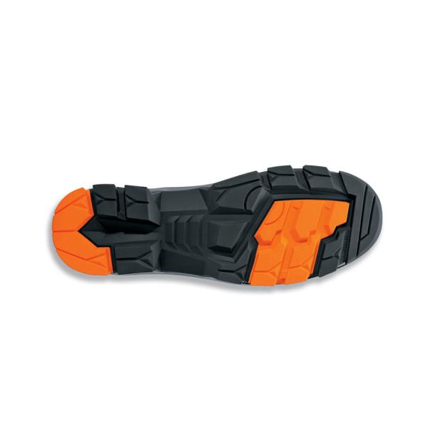 2 Halbschuh S3 SRC, Gr. 45, schwarz/ orange uvex 6502245 