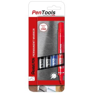 Permanent-Marker N50, Rundspitze, 4er Etui, sortiert Pentel N50-PRO4ABCEU (4016284345849)