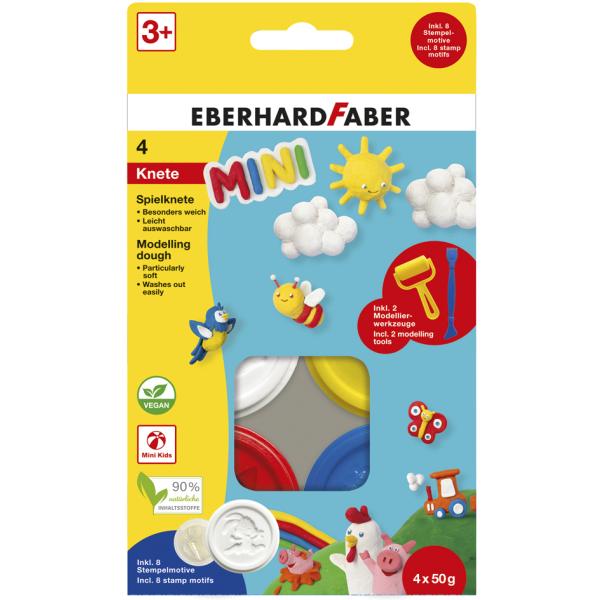 Spielknete-Set Mini Kids, Basisfarben EBERHARD FABER 572514 (4087205725149)