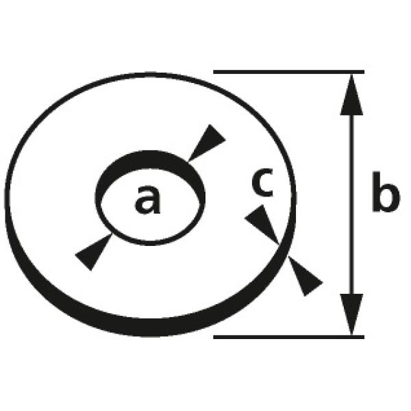 Karosseriescheibe, 8, 4x24x2, 00 mm, PH2, 100 Stück suki. 6113174 (4032526107365)