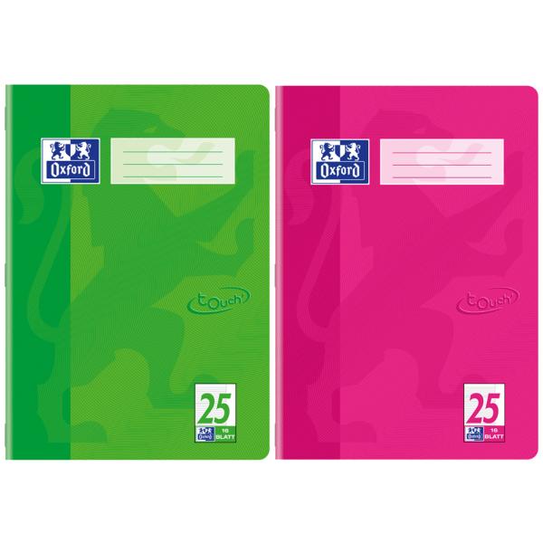 Heft A4 16 Blatt Lineatur 27 Touch aqua OXFORD 400104445 (4006144005983)