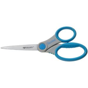 Schere Microban Softgrip, Länge: 210 mm, grau/ blau WESTCOTT E-30781 00 (4027521307810)