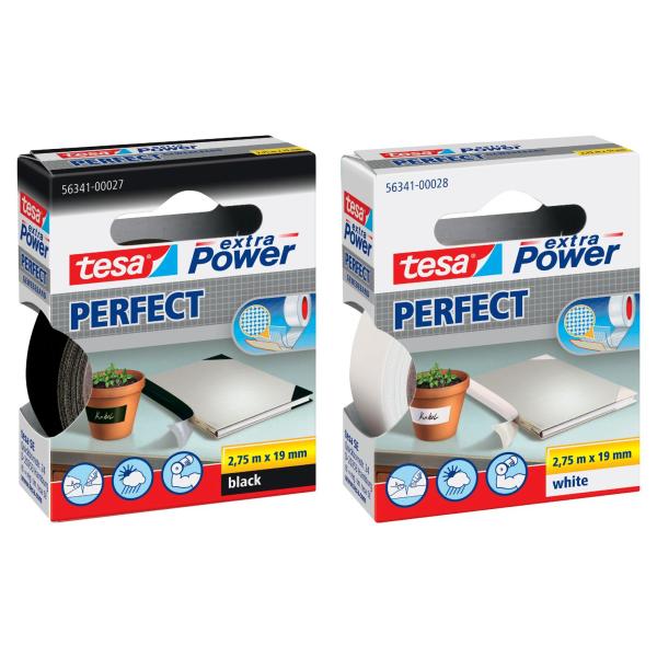 Gewebeband extra Power PERFECT, 19 mm x 50 m, rot tesa 57230-00004-02 (4042448360519)