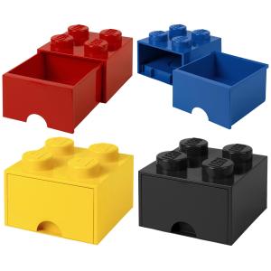 Schubladenbox STORAGE BRICK DRAWER 4, 1 Schub, schwarz LEGO 40051733 (5711938029449)