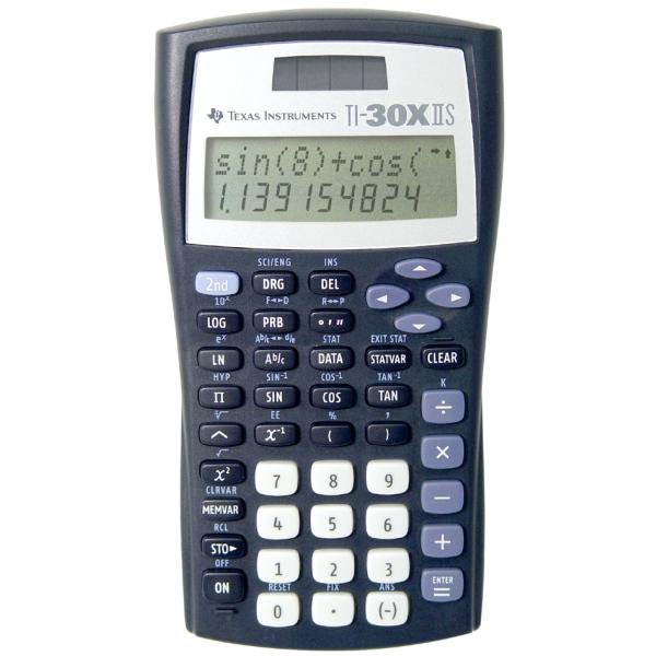 Texas Instruments Ti-30 X Ii S Wissenschaftlicher Taschenrechner Schwarz/silber 184 (3243480106986)