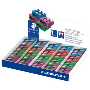 Doppel-Spitzer Metallic, aus Metall, 20er Display STAEDTLER 510 20 PR2 (4007817022993)
