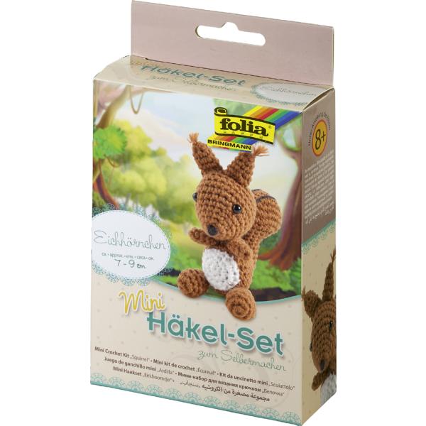 Mini-Häkelset 'Eichhörnchen' folia 23909 (4001868083132)
