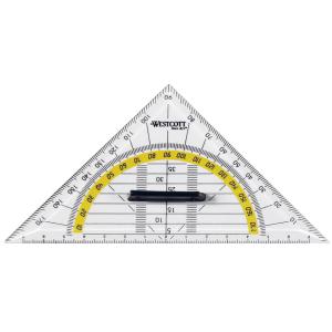 Geometriedreieck, Hypotenuse: 220 mm, mit Griff WESTCOTT E-10134 BP (4027521512221)