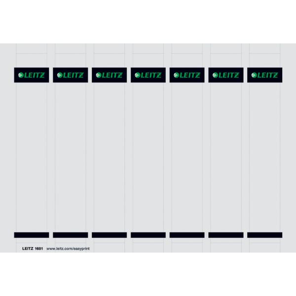 Ordnerrücken-Einsteckschild, 31 x 190 mm, Karton, grau LEITZ 1681-00-85 (4002432330768)