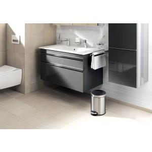 Tret-Abfalleimer Edelstahl, rund, 5 Liter, silber DURABLE 3400-23 (4005546301969)