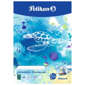 Zeichenblock C3/ 20, DIN A3, 100 g/ qm, 20 Blatt Pelikan 300002248 (4012700101686)