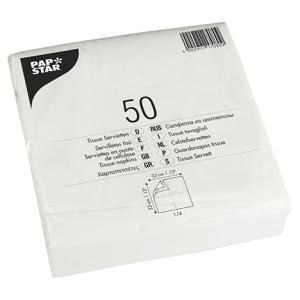 Lunch-Servietten, 330 x 330 mm, 2-lagig, weiß PAPSTAR 17080 (4002911170809)