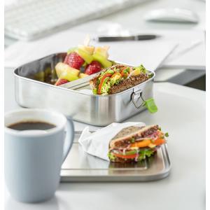 Lunchbox 'XL', aus mattiertem Edelstahl, 1, 4 Liter APS 66902 (4004133669024)