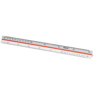 Dreikant-Maßstab Ingenieur, aus Kunststoff, weiß WESTCOTT E-10164 00 (4027521512344)