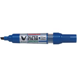 Permanent-Marker V SUPER COLOR, Keilspitze, blau PILOT 357169 (4902505357169)