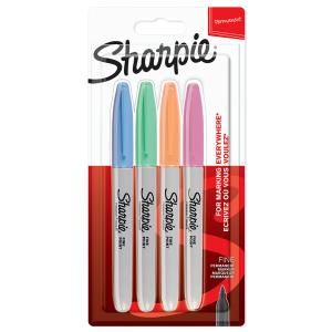 Permanent-Marker FINE 'Pastell', 4er Blister Sharpie 2065402 (3026980654023)