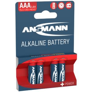 Alkaline Batterie 'RED', Micro AAA, 4er Blister ANSMANN 5015553 (4013674005512)