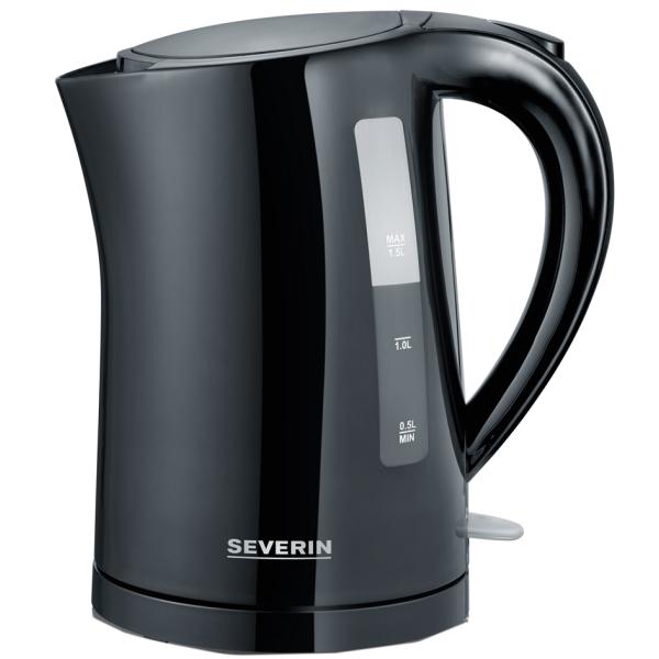 Wasserkocher WK 3498, kabellos, 1, 5 Liter, schwarz SEVERIN (4008146025358)