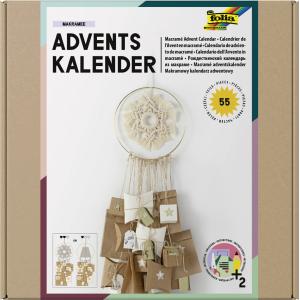 Adventskalender-Set MAKRAMEE, 55-teilig folia 9386 (4001868124668)