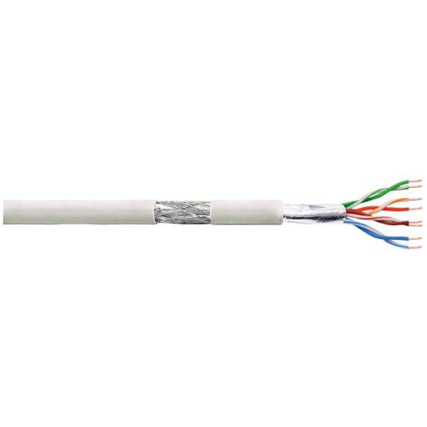 LogiLink Installationskabel, Kat. 5e, SF/ UTP, 100 m, grau CPV007 (4260113563281)