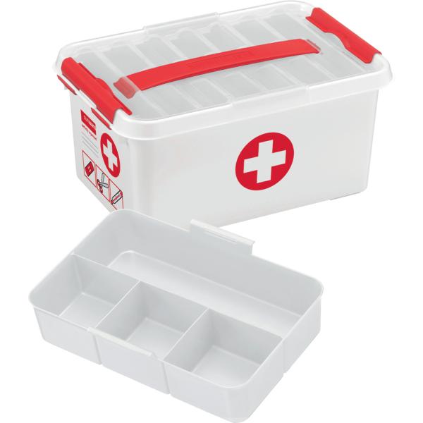 Aufbewahrungsbox 'the q-line' - Erste Hilfe, 6 Liter helit 79201604 (8711112792197)