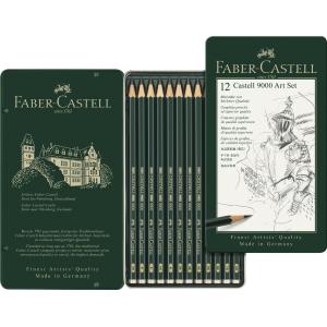 FABER-CASTELL Bleistift CASTELL 9000, 12er Art Set Faber-Castell 119065 (4005401190653)