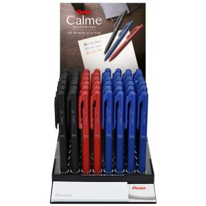 Druckkugelschreiber Calme, 0, 35 mm, Thekendisplay Pentel BXA107-4E (4016284347225)