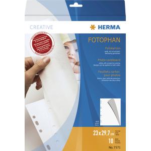 Herma Fotokarton Fotoblätter Weiß 250 G/qm 25 Blatt 7578 (4008705075787)