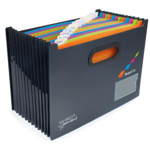 Fächermappe SupaFile, DIN A4, 13 Fächer, schwarz RAPESCO 1489 (5018505015578)