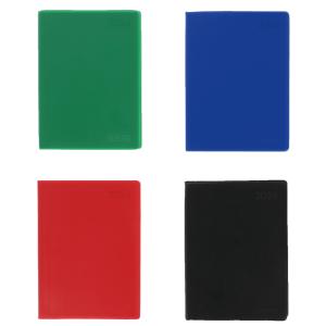 Taschenkalender Folie 2026, A6, farbig sortiert herlitz 300014204 (4008110429946)