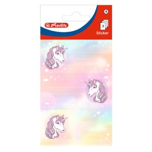 Buchetiketten Einhorn, 76 x 35 mm herlitz 300006078 (4008110262987)