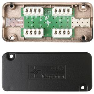 Telegärtner Verbindungsmodul Kat.7A(tief), für 8 x 8 Kabel 100023273 (4018359187682)