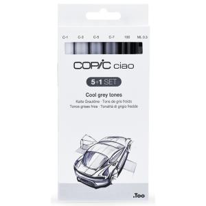 Marker ciao, 5+1 Set 'Cool grey tones' COPIC 22075554 (4013695261386)