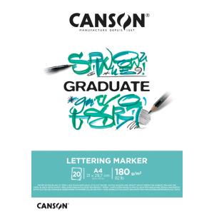 Studienblock GRADUATE LETTERING MARKER, DIN A4 CANSON C31250P026 (3148950060709)