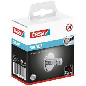 Handtuchhaken SMOOZ, verchromt, inkl. Klebelösung tesa 40318-00000-00 (4042448448347)
