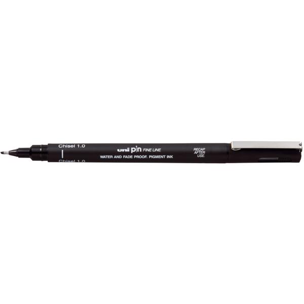 Fineliner PIN Chisel 2.0, Keilspitze, schwarz uni-ball CS2200 N (4902778270981)