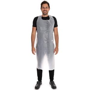 HDPE-Latzschürze, geprägt, 12 my, weiß HYGOSTAR 23180 (4015544231809)