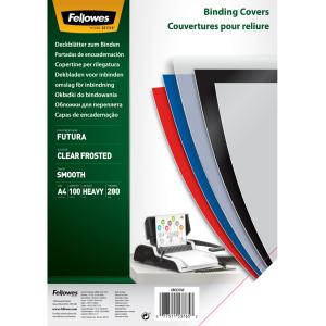 Deckblatt Futura, DIN A4, transparent, matt, aus PP Fellowes 5376501 (0077511537653)