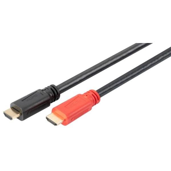 HDMI High Speed Anschlusskabel, 10 m, schwarz/ rot DIGITUS DB-330118-100-S (4016032468721)