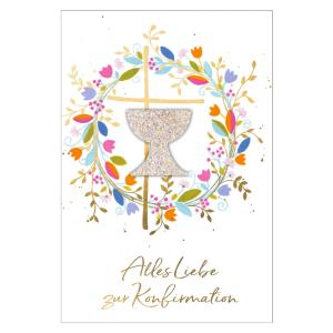 Konfirmationskarte 'Symbolkranz' SUSY CARD 40056685 (4050498338716)