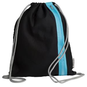 Sportbeutel 'Go', schwarz / azurblau PAGNA 99522-20 (4009212056450)