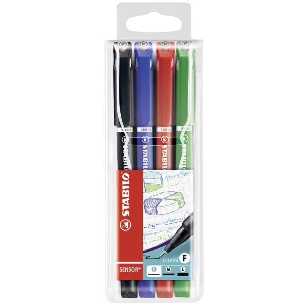Fineliner SENSOR fein, 8er Kunststoffetui STABILO 189/8 (4006381491945)