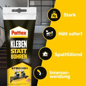 Kraftkleber Kleben statt Bohren, 50 g Standtube, weiß Pattex PKB06 (4015000412070)