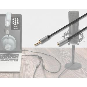 Audio Verlängerungskabel, 3, 5 mm Klinke, 1, 8 m DIGITUS DB-510210-018-S (4016032481294)