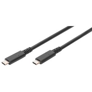 USB 4.0 Anschlusskabel, USB-C - USB-C Stecker, 0, 8 m DIGITUS AK-300343-008-S (4016032481089)