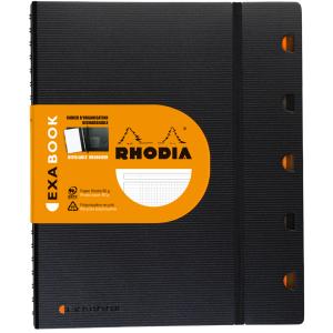 Collegeblock EXABOOK, A4+, kariert, schwarz RHODIA 132142C (3037921321423)