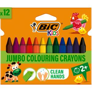 BIC Dreikant-Wachsmalkreide Plastidecor Triangle, 12er Etui Bic 8297733 (3086124000789)