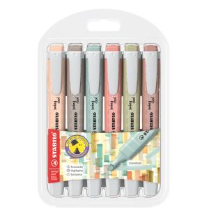 Textmarker swing cool NatureCOLORS, 6er Etui STABILO 275/6-09 (4006381619998)