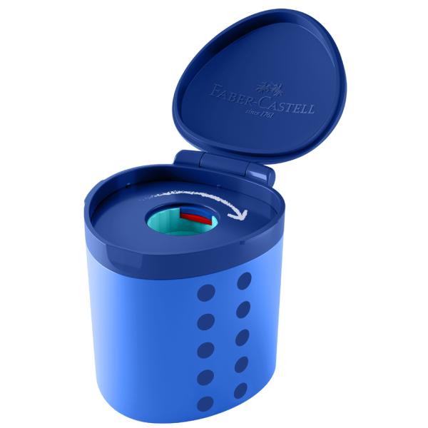 FABER-CASTELL Spitzdose Grippy, blau Faber-Castell 181790 (4005401817901)