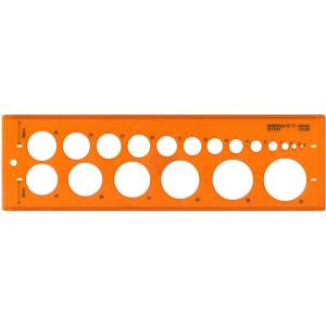 Kreisschablone 18, Kreise von 1-30 mm MINERVA 001182 (3613000011807)